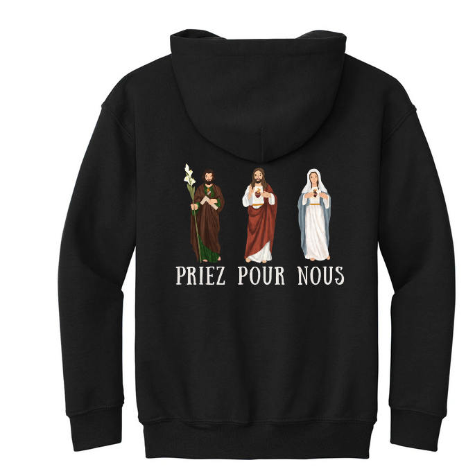 Priez pour nous | Sweat à capuche unisexe