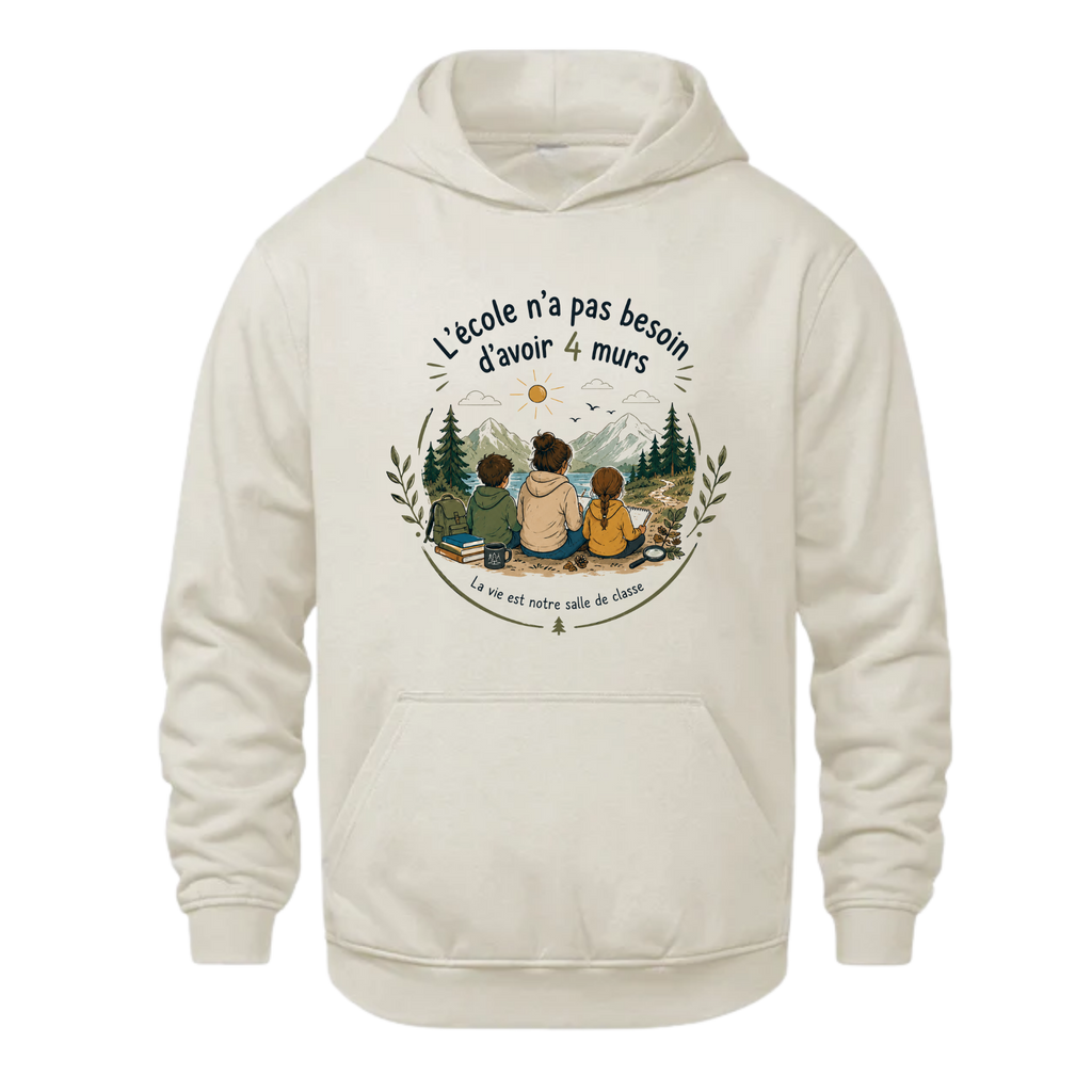 L’école de la vie | Hoodie unisexe enfant