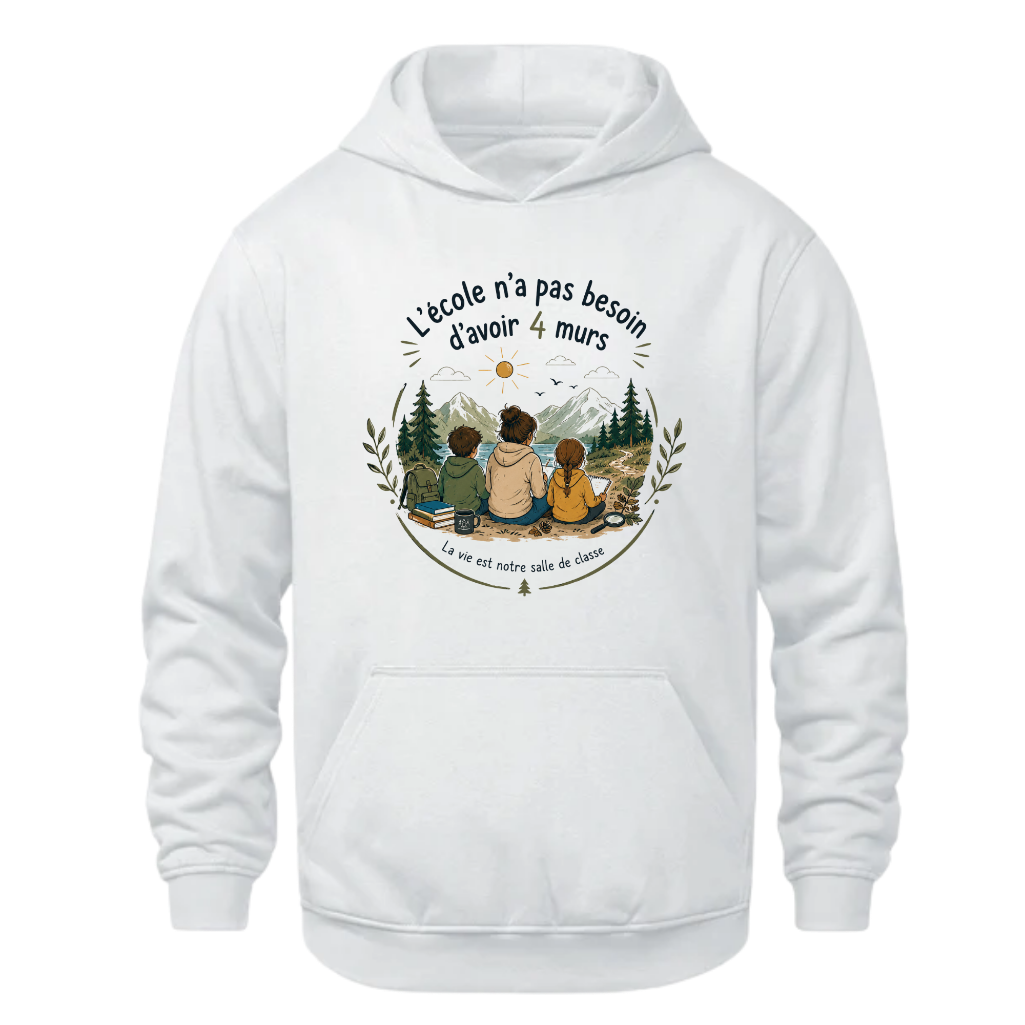 L’école de la vie | Hoodie unisexe enfant