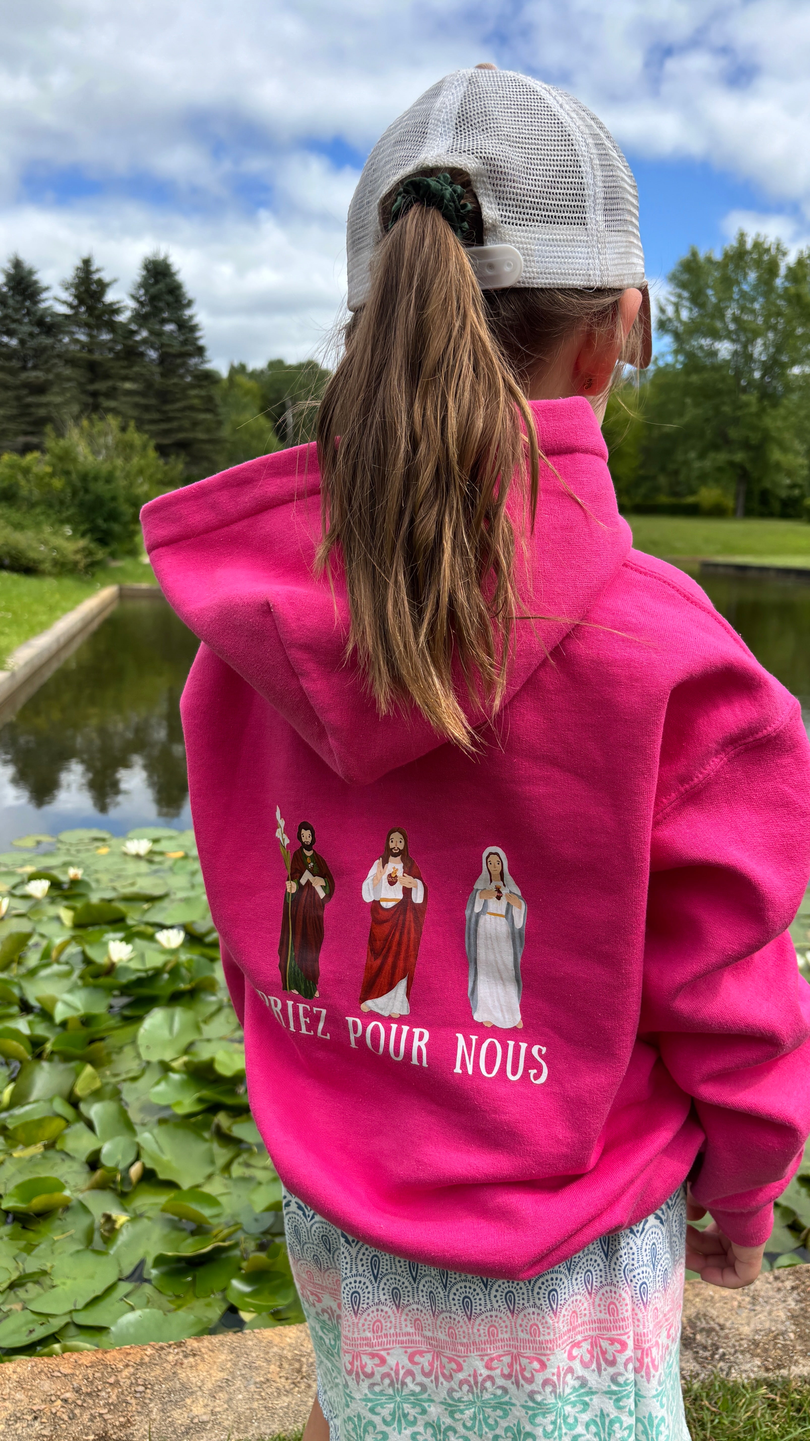 Priez pour nous | Sweat à capuche unisexe