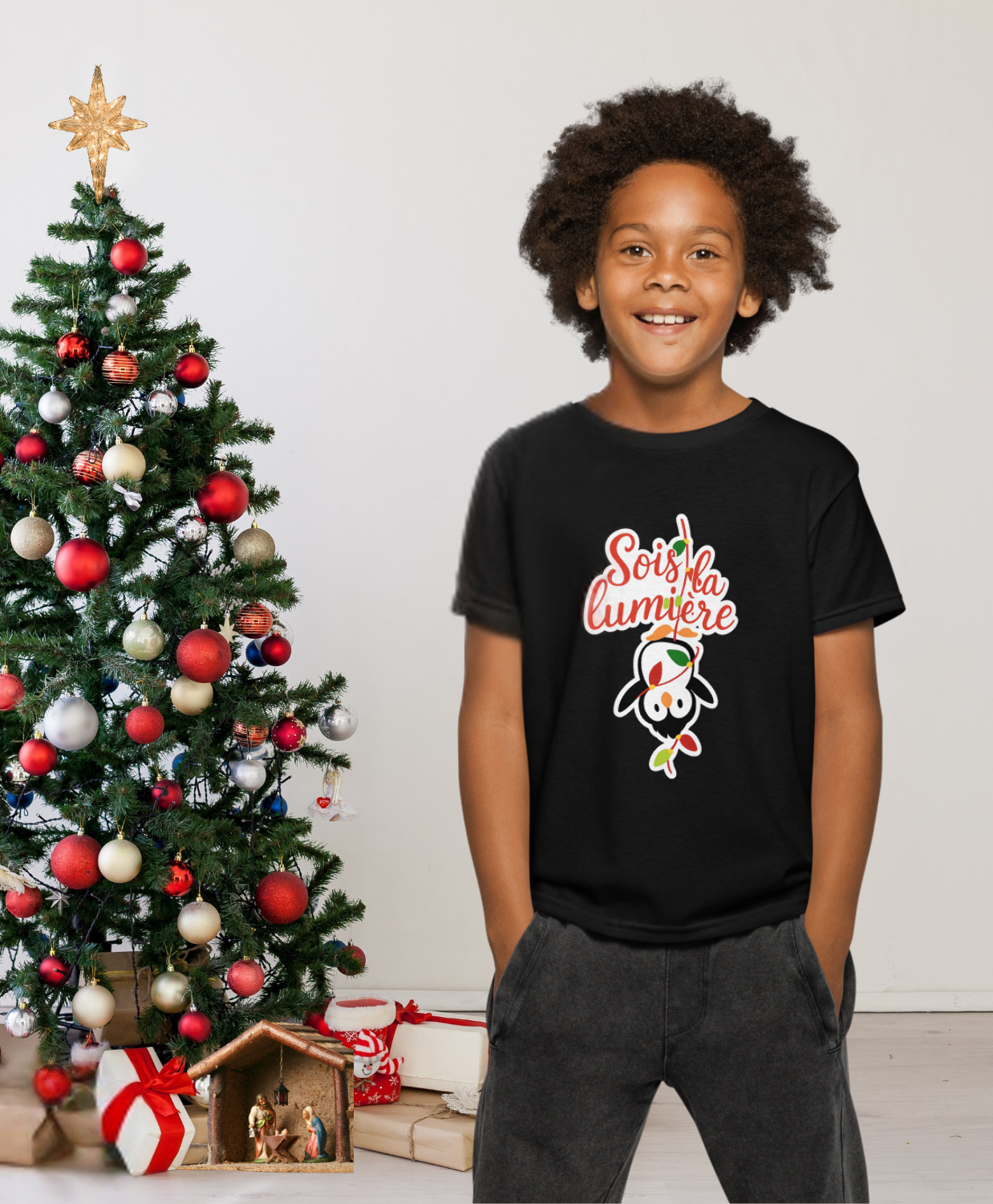 Noël Sois la lumière | T-shirt unisexe